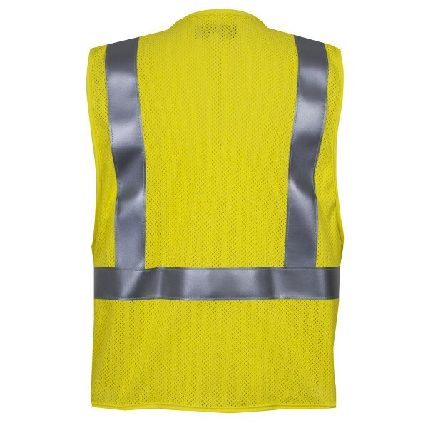 NSA FR Hi-Vis Deluxe Road Vest in Fluorescent Yellow